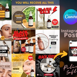 Instagram Premium Templates are fully editable with Canva