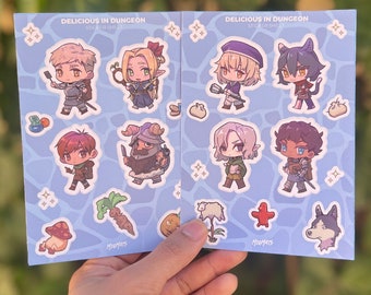 ダンジョン飯 - ステッカー - ライオス、センシ、チルチャック