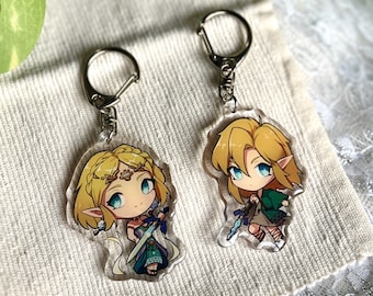 Breloczki akrylowe TOTK Link i Zelda