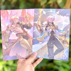 Honkai Star Rail Mydei & Phainon Prints - HSR Phaidei Amphoreus Foil