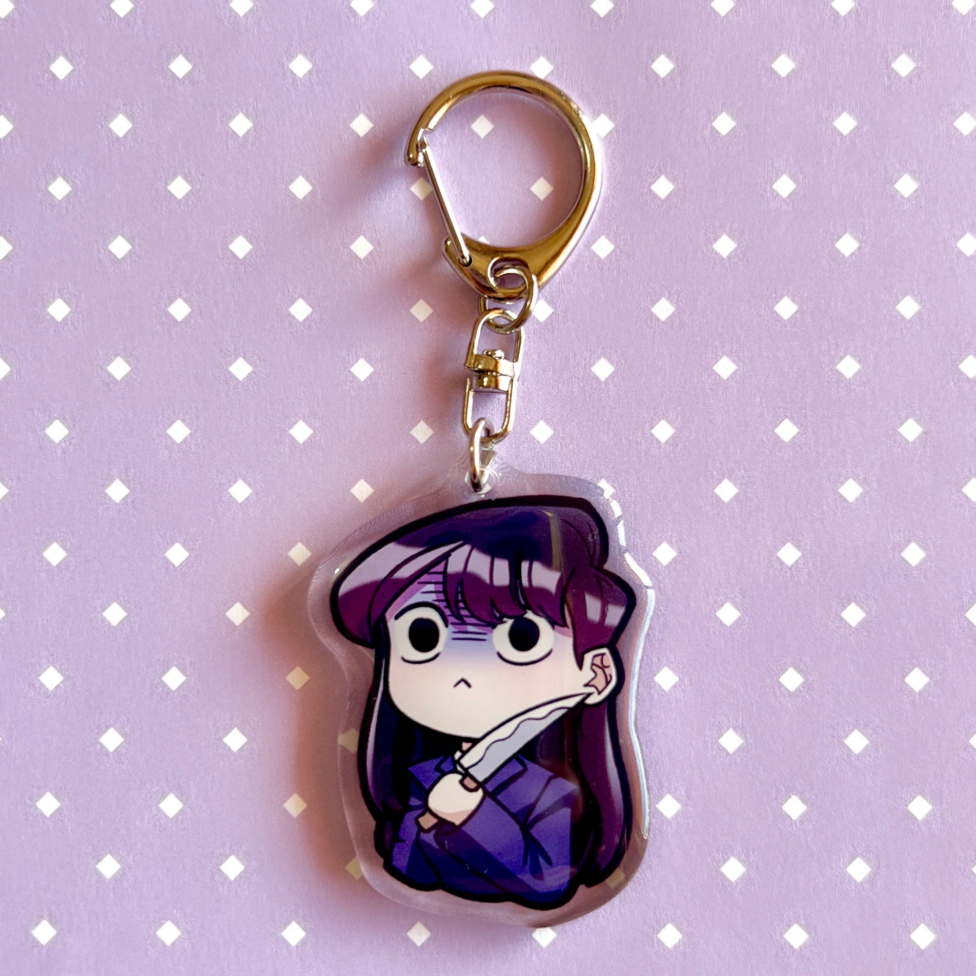 Komi Can't Communicate Acrylic Keychains / Anime Chibi Cute Cat - Etsy