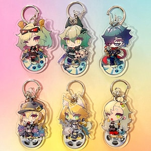Zenless Zone Zero - Acrylic Charms - Burnice, Caesar, Lighter, Lucy, Piper - Keychain & Standee - (Sons of Calydon) ZZZ