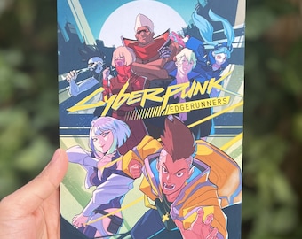 サイバーパンク エッジランナーズ ポスター: 額入りまたはキャンバス