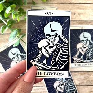 The lovers sticker / The lovers tarot/ Tarot card sticker/ Witchy sticker/ tarot sticker/ water resistant sticker/ Reading Stickers