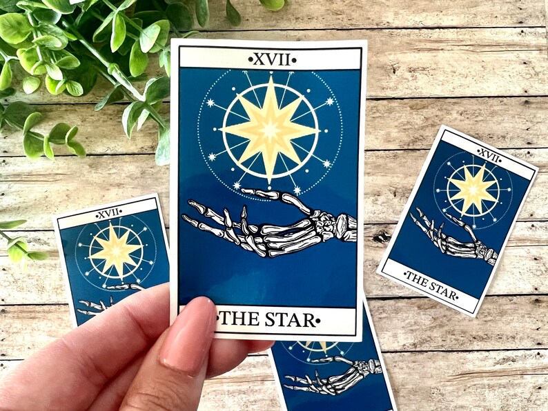 The Star Tarot Card Sticker Tarot Card Sticker The Star Witchy the-star-tarot-card-sticker-tarot-card-sticker-the-star-witchy