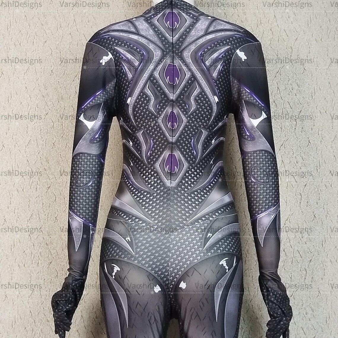 Female Ranger Cosplay Custom Female Black Rangers Amromed Costume Cosplay Bodysuit ...