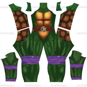 Custom Muscle Suit,Tailored Movie Donatello Cosplay Costume,Muscle Suit Handmade,Full Bodysuit Muscle Suits