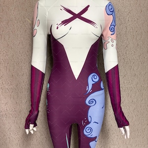 Personalized Cosplay Gwen Spider-Man Jumpsuit Commission,Custom Cosplay Costumes Suit for Women,Handmade Gwen Bodysuit