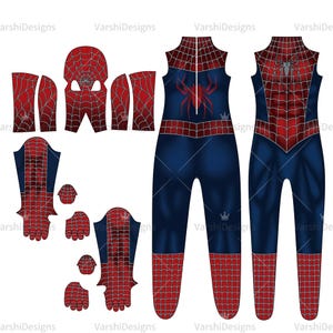 Disfraz de cosplay personalizado, disfraz de Spider-Man de Raimi, mono personalizado, disfraces personalizados para niños, mono de Spider-Man para niños