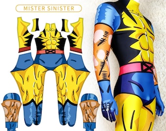 Gepersonaliseerde jumpsuits,aangepast cosplaykostuum,Cosplay Wolverine voor heren,bodysuit met digitaal printen
