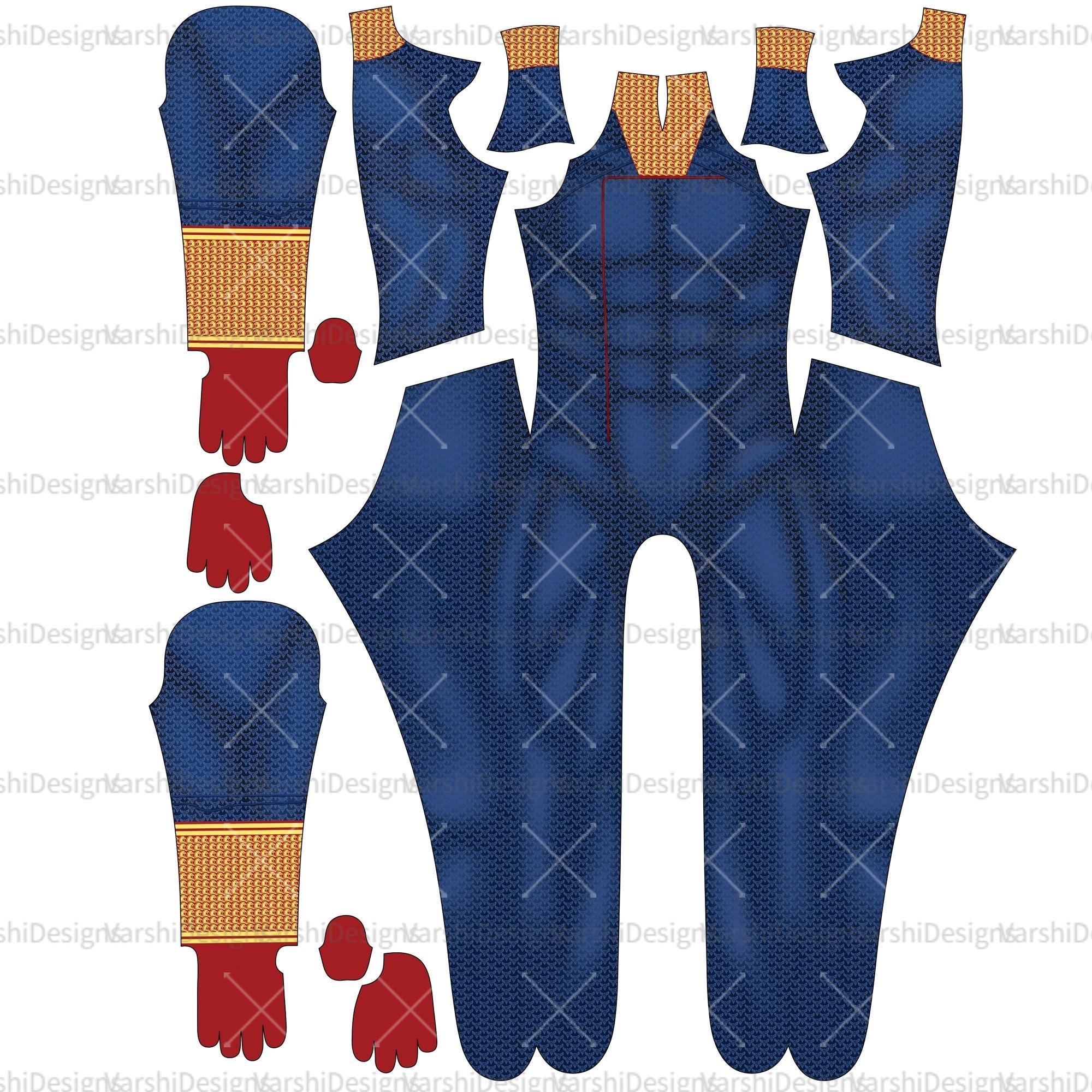 Custom Homelander Cosplay Jumpsuit - the Boys, Party Suit - Etsy