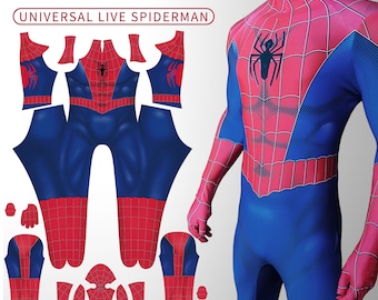 Custom Cosplay Jumpsuit Costume Commission Service,Cosplay Universal Live Spider-Man,Full Bodysuit with Headgear,Fans of Spider-Men