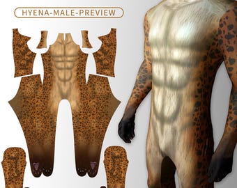 Costume intero con stampa leopardata fatto a mano - Costume intero per cosplay anime