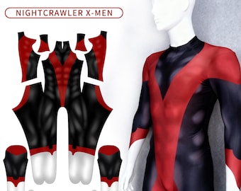 Custom Jumpsuit Cosplay Costume,Cosplay Nightcrawler X-Men,Personalized Onesies Bodysuit