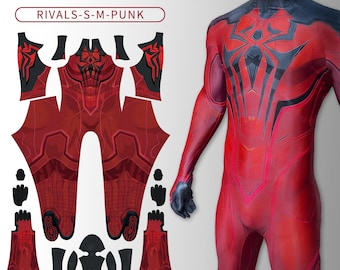 Disfraz de Spiderman Escarlata, mono personalizado con máscara