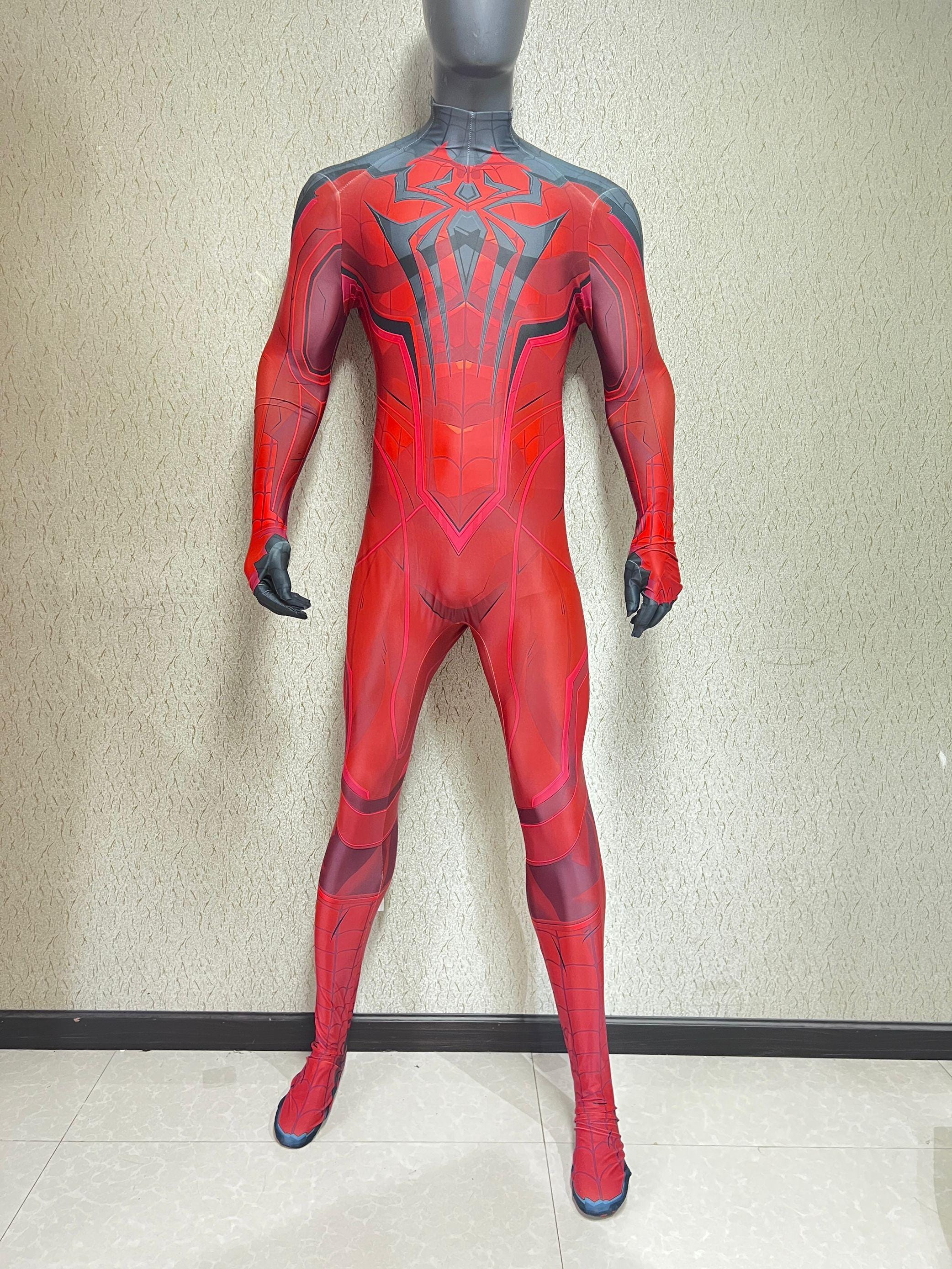 スカーレットスパイダーマンコスチューム、カスタムボディスーツと
