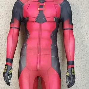Party Costume Cosplay Deadpool Bodysuit Personalized Red Jumpsuit Deadpool 3 Cosplay