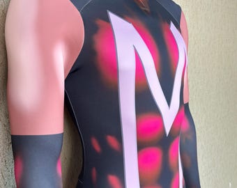 Personalized Onesies,Custom Cosplay Costume,Cosplay MAGNETO X-MEN for Men,Digital Printing Bodysuit,