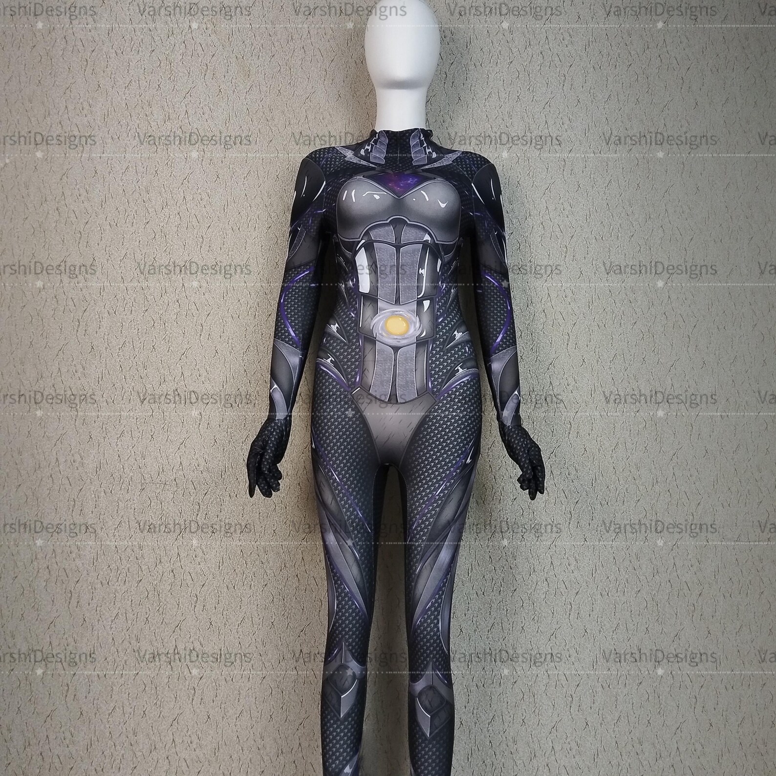 Female Ranger Cosplay Custom Female Black Rangers Amromed Costume Cosplay Bodysuit ...