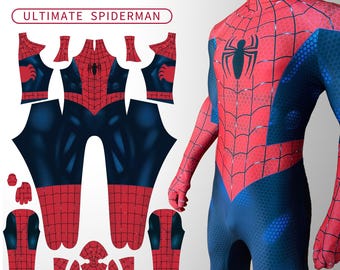Custom Spiderman Bodysuit, Cosplay Jumpsuit Costume Commission, Full Bodysuit with Headgear