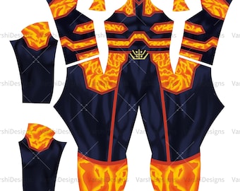 Custom Muscle Suit,Movie Endeavor Cosplay Costume,Muscle Suit Handmade,Full Bodysuit Muscle Suits,Tailored Jumpsuit Muscle Suit