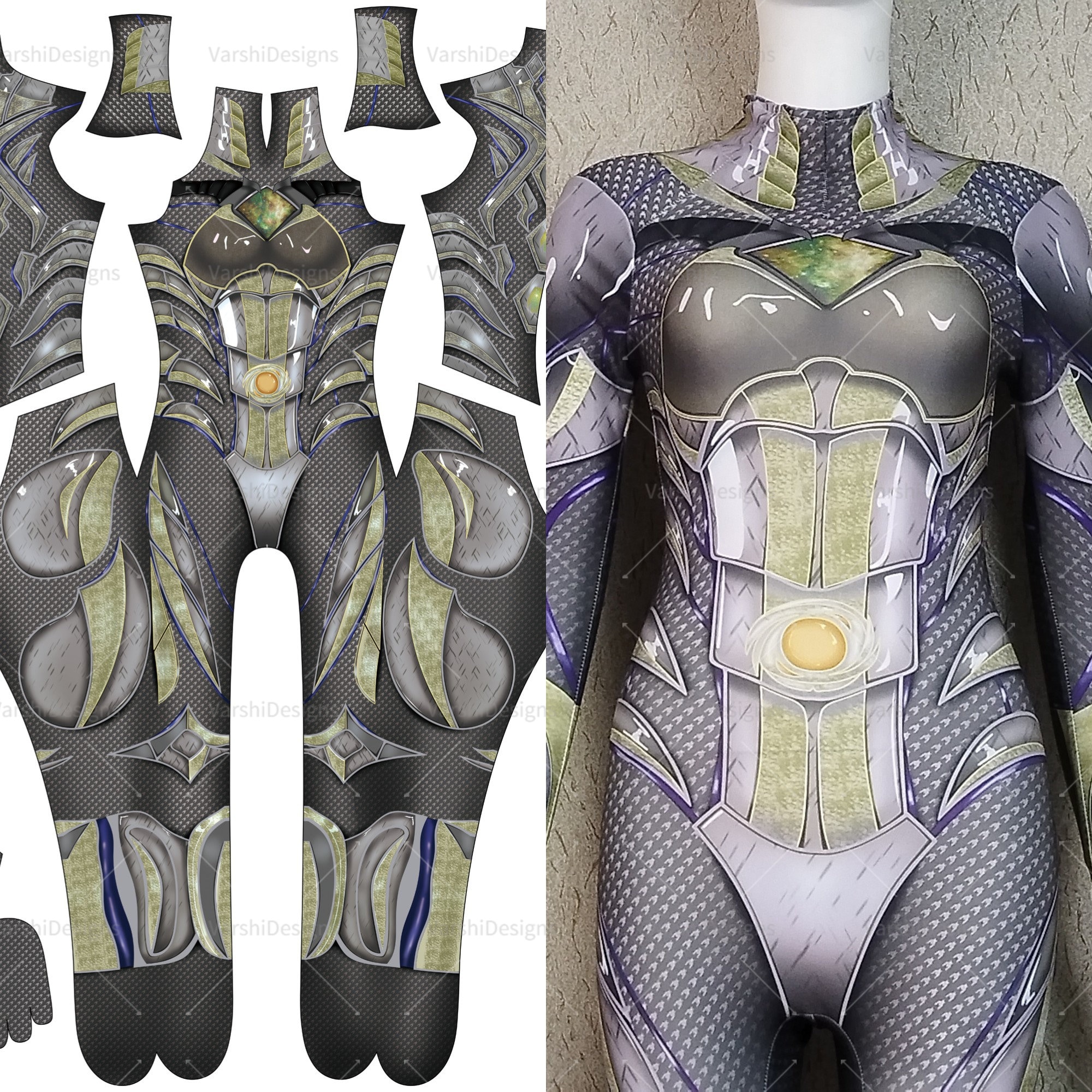 Female Ranger Cosplay Ranger Costume Cosplay Bodysuit Personalized Party Jumpsuit White ...