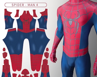 Spiderman 4 Bodysuit, Peter Parker Cosplay Jumpsuit Costume Commission, Full Bodysuit with Mask