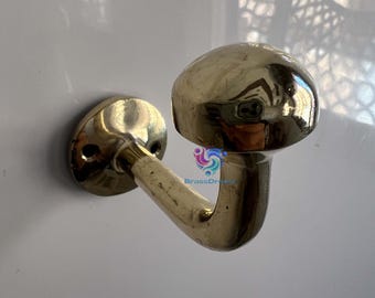 Solid Brass Wall Hook – Handmade Bathroom Towel Holder, Moroccan Vintage Robe Hook, Unlacquered Option Available
