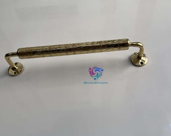 Handtuchhalter für Badezimmer - Handgemachte gehämmerte Wand Handtuchhalter, marokkanische Massiv Messing Dekor