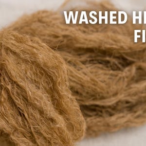 Fibra de cáñamo cruda: estopa natural para hilado, fieltrado y manualidades