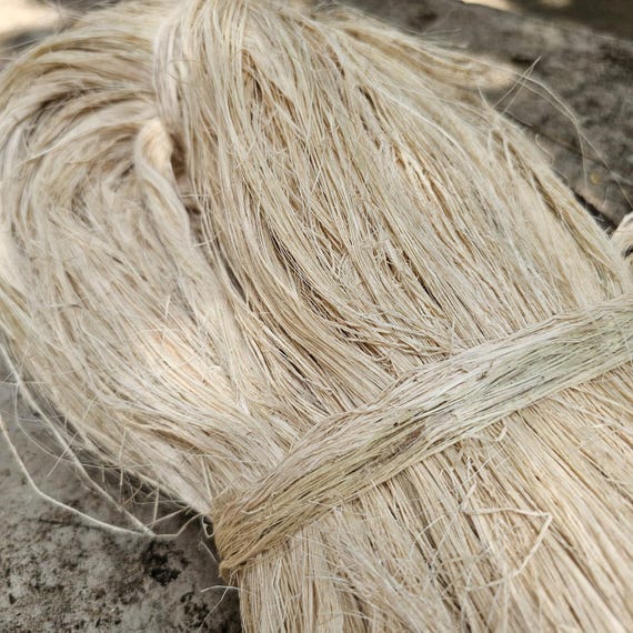 Natural Banana Handmade Fiber for Spinning & Weaving Ecofreindly vegan Plant Fiber