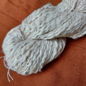 Filato di cotone slub filato a mano: trama bianca spessa, artigianato fai da te