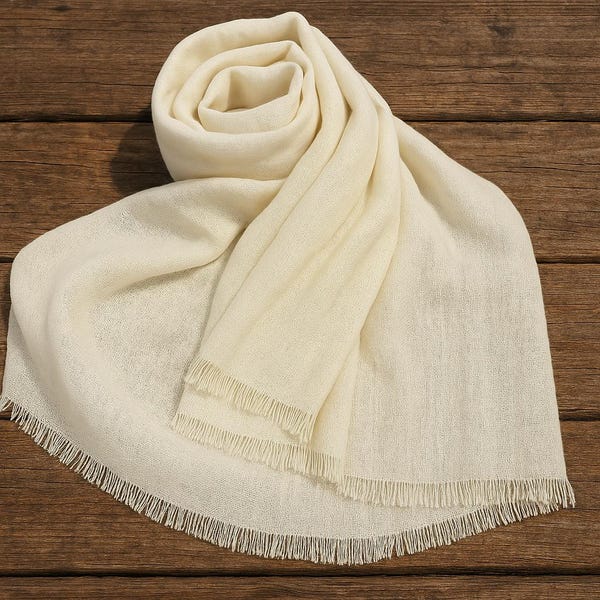 Fringed 100% Wool - Scarf