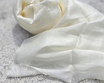 Peace Silk Light Weight Handloom Luxurious Unisex Soft Scarf Gift-Free Ship