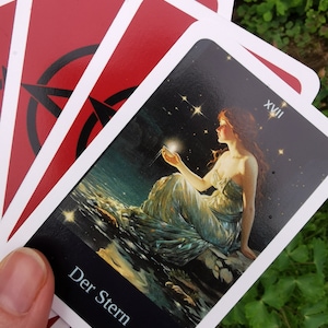 Tarotkarte "Der Stern" Tarot Erfolg Neuanfang Glücksbringer
