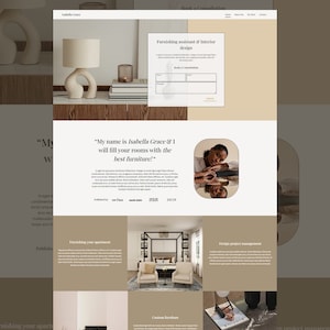ISABELLA Feminine Blog Template WordPress Theme for Bloggers Photographers Minimal Kadence Child Theme Designer Portfolio Fully Responsive