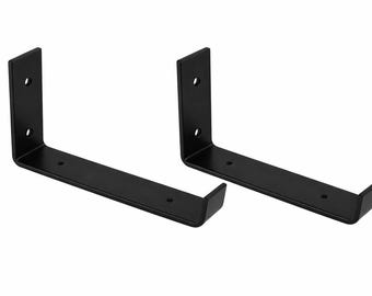 Handgeschmiedete Regalhalterungen aus Schmiedeeisen - robustes Hochleistungsdekor (Paar)