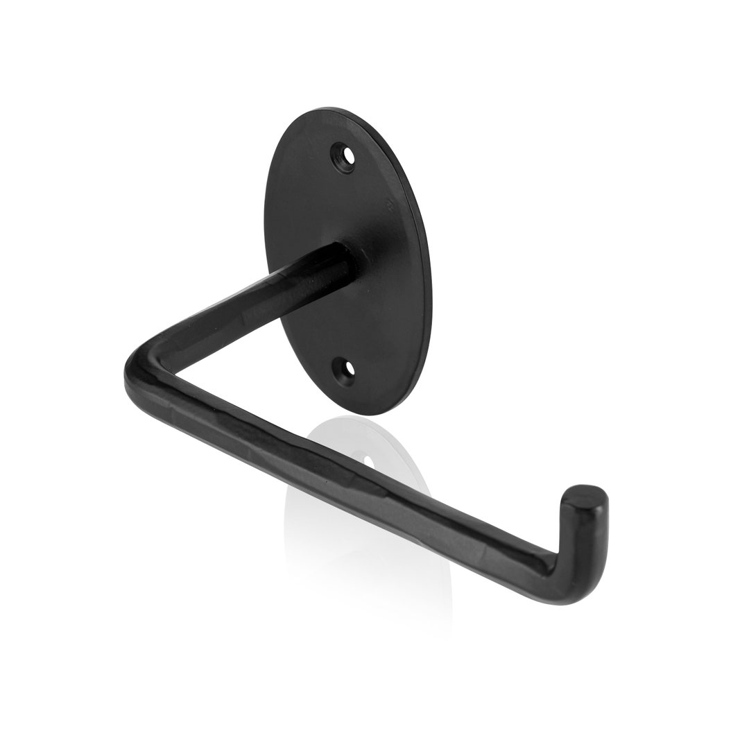 Blacksmith Handmade Toilet Paper Holder Wrought Iron Wall Etsy