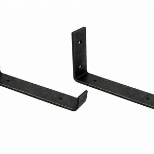 2 x Hand Forged Shelf Bracket – Heavy Duty Wrought Iron Rustic Shelving Brackets, Industrial Shelf Supports, Handmade Metal Wall Brackets image 9