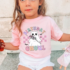 Mommy and Me Birthday Ghoul Spooky Halloween Family Matching Birthday Shirt Toddler T-shirt Halloween Spooky Ghoul Tee Spooky Mama Daddy Tee