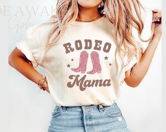 Rodeo Mama Comfort Colors T-shirt, Western Mom Shirt
