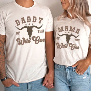 Wild One Western First Birthday Shirt, Cowboy Family Matching Birthday T-shirt, Wild West Farm 1st Birthday Tee, My First Rodeo Tshirt
