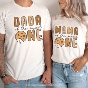 Cookies and Milk Sweet One 1st Birthday Party Shirts, Sweet One Family Matching First Birthday Tshirt, Milk and Cookie Theme Birthday Tee