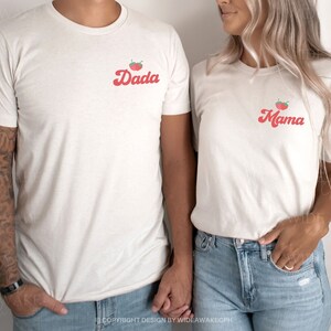 Berry First Birthday Matching Family Tshirt Strawberry 1st Birthday Outfit First Birthday Party Mommy and Me Tee Mama Daddy Strawberry Shirt