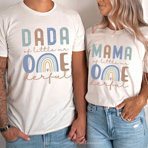 Mr ONEderful First Birthday Family Matching Shirts, Isn’t He Onederful 1st Birthday, Little Mr Onederful Outfit, Boy First Birthday Party