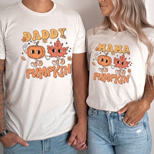 Fall Pumpkin First Birthday Family Matching Party Shirts, Pumpkin 1st Birthday Outfit, Mama Daddy Thanksgiving Bday Tee Mommy and Me Tshirt