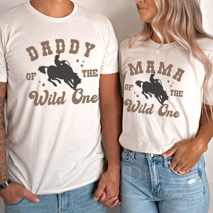 Wild One Western First Birthday Shirt, Cowboy Family Matching Birthday T-shirt, Wild West Farm 1st Birthday Tee, My First Rodeo Tshirt