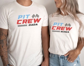 Two Fast Birthday Pit Crew Shirt, Race Car Family Matching Outfit
