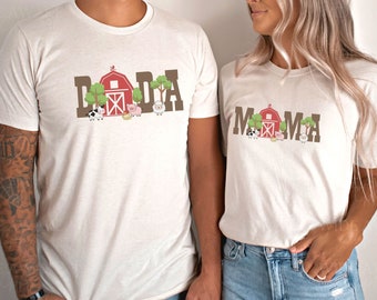 Moo I'm Two Farm Birthday Shirt, Family Matching Barn Tee