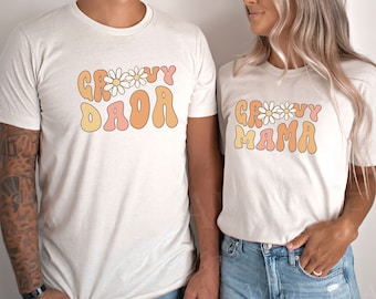 Groovy One Family First Birthday Shirts, Retro 1st Birthday Tees, Mama Daddy Matching Family T-shirt 1st Birthday Outfit Mommy and Me
